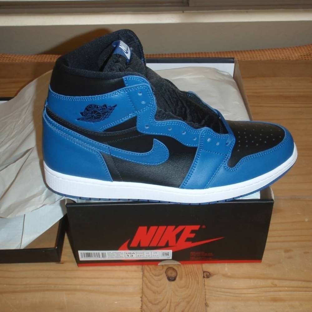 DS/Brand New - Air Jordan Retro 1 High - Marina Blue - Men's Size 13